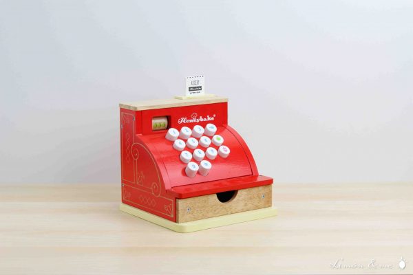 Caja registradora roja vintage de madera - Le Toy Van