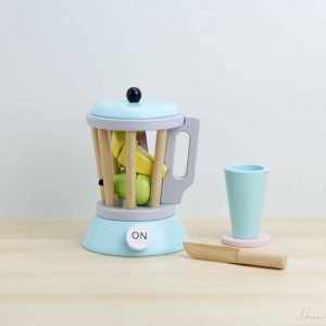 Máquina para smoothies de madera con vaso y cuchillo - Jabadabado